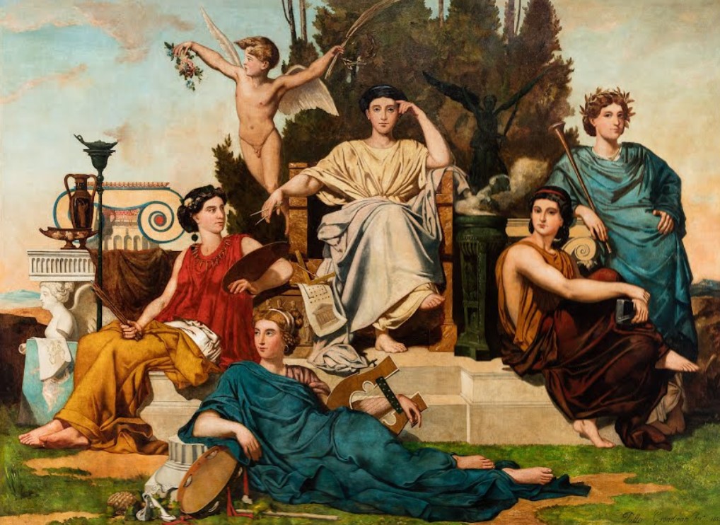 'Alegoria às artes', de Léon Pallière. 1855.